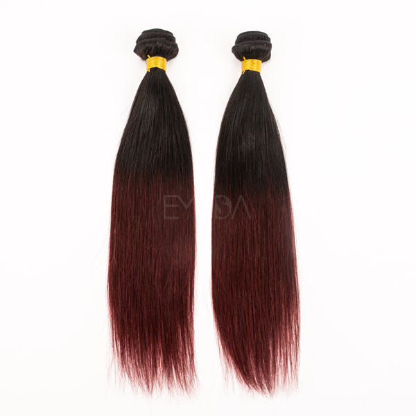 cheap ombre brazilian hair extension YJ